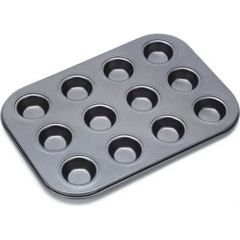 Moule à gâteau - Non spécifié - 12 cavités - Acier au carbone - Antiadhésif - Outil de cuisson (1/2)