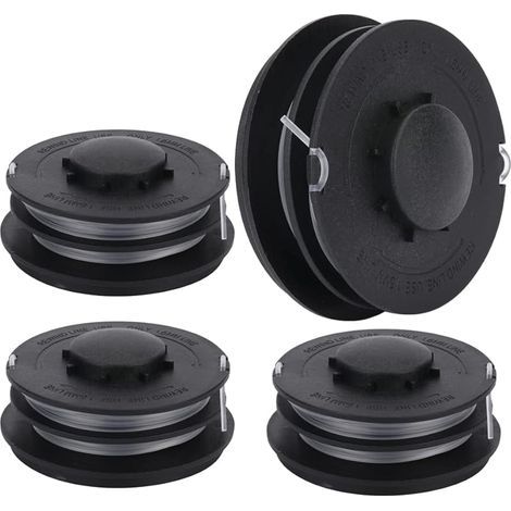 Bobine Fil pour Einhell Akku GC-ET 4530 RTV 400 RTV 550 RTV 550/1 Pièces de Rechange Coupe Bordure (4 pièces) (1/5)