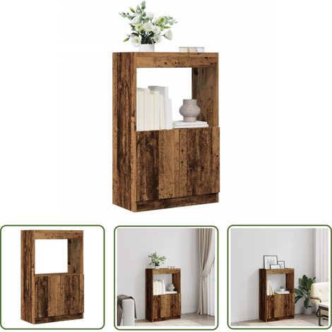vidaXL Highboard Altholz-Optik 63x33x100 cm Holzwerkstoff (1/5)