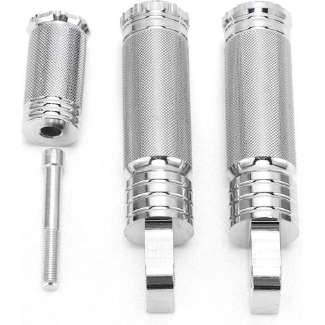 Kit de repose-pieds de levier de vitesse pour moto, remplacement en aluminium pour Bad Boy FXSTSB 1995 – 1997, argent (1/5)