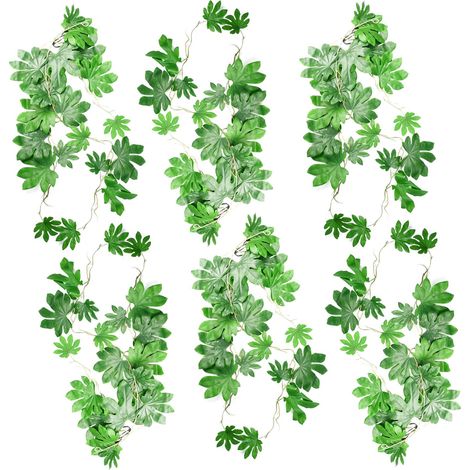6 x 110cm Artificial Hanging Trailing Aralia Plant (1/5)
