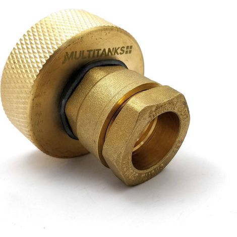 Raccord S60x6 - pression 25mm tout en laiton (1/2)