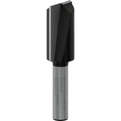 Bosch 1x Fraise a rainurer droite PRO, deux goujures (pour Bois resineux, Bois dur, O 16 mm, Professional Accessoire Defonceuse manuelle, Fraise a araser) (1/5)