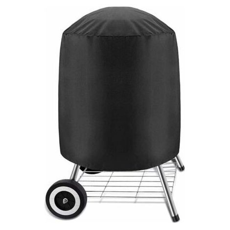 Housse imperméable pour Barbecue -Rond Housse Barbecue,Housse Barbecue Étanche en Tissu Oxford 210D -Housse de Protection Anti-Ultraviolet pour BBQ(5877cm) (1/4)