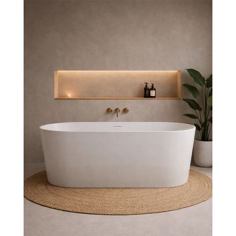 Vasca 170x80 Brooklyn freestanding in acrilico bianco lucido (1/5)
