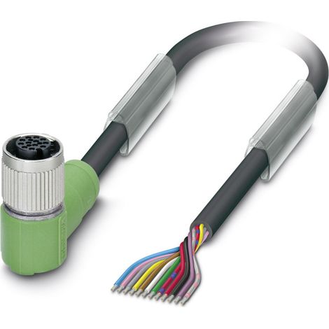Phoenix Contact 1554898 Sensor-/Aktor-Steckverbinder, konfektioniert M12 Buchse, gewinkelt 1.50 m Po