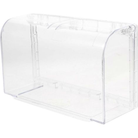 Doppelseitig selbstklebende Steckdosenabdeckung, dick und wasserdicht – 20,2 x 12,1 cm – Transparent (1/4)