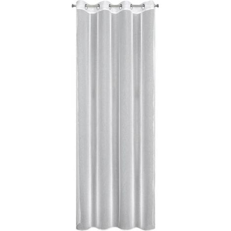 Rideau Tamina 140x250 cm blanc avec œillets européens