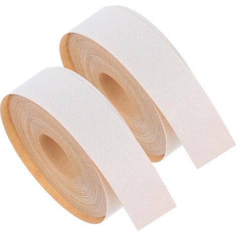 2 Rouleaux Bande de Bordure pour Abat-jour, Tissu Beige, 2 (1/5)