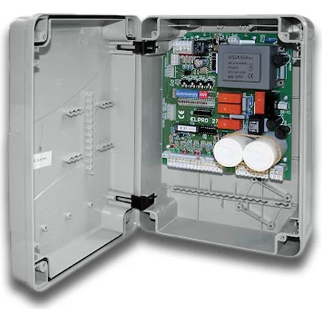 Carte de programmation centrale 7047L – Panneau de commande pour moteurs de portail – Alimentation 230V – Compatible avec interrupteurs de fin de course – Fadini