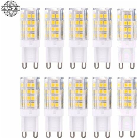 10er-Pack RTGPT 5W G9 LED-Lampen, warmweiß (3000K), mit 420 Lumen. Entspricht einer 40W G9 Halogenlampe. Nicht dimmbar (1/4)