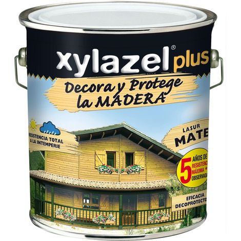 Protector Madera Lasur Xylazel Plus Mate Teca5 L