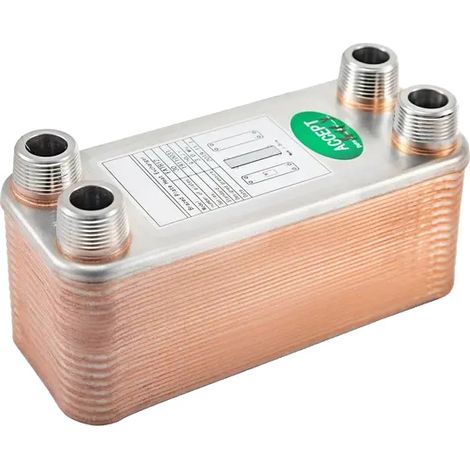 Échangeur de chaleur à plaques, haute efficacité thermique, conception compacte, 30 Assiettes (1/2)