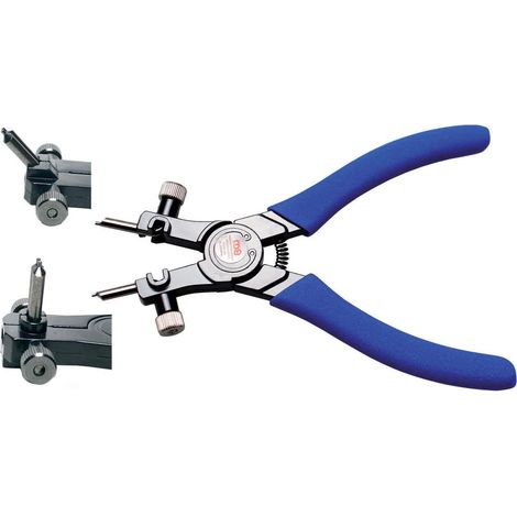 Pinza per anelli interni BGS con punte orientabili a 3 posizioni