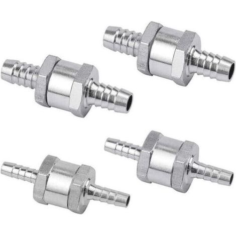 Clapet Anti-retour - Alliage D'aluminium - Pour Essence Diesel Huile Végétale - Diamètres 6 8 10 12 mm - Lot De 4 (1/4)