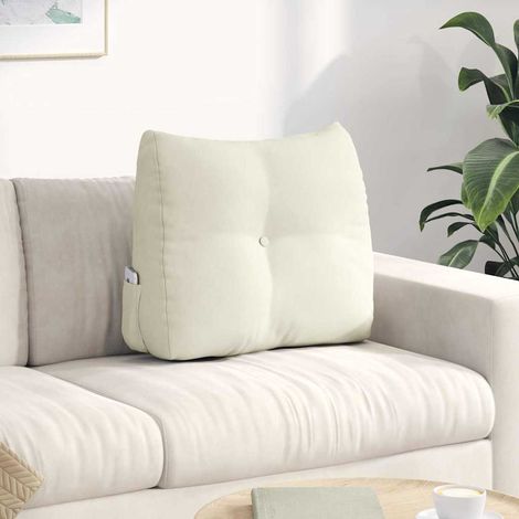 Rückenkissen Creme 60 x 24 x 50 cm Samt