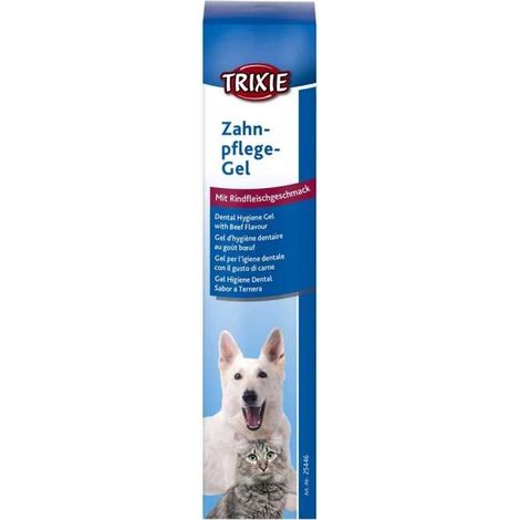 Gel per l'igiene di denti e gengive al gusto di manzo per cani e gatti 100 g (1/2)