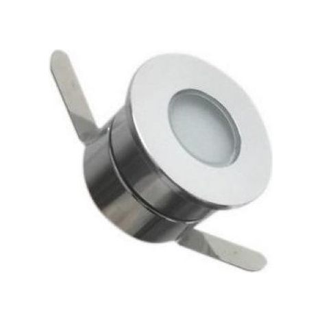 Silamp – Spot LED extérieur encastrable 1W 12V IP65 45° – Blanc neutre 4000K – 130 lumens pour éclairage accentuation – Transformateur 12V étanche (1/2)