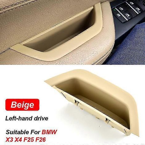 Poignée de porte intérieure côté conducteur (LHD/RHD) avec cache-accoudoir pour BMW X3 X4 F25 F26 (2011-2016) Beige - LHD (1/5)