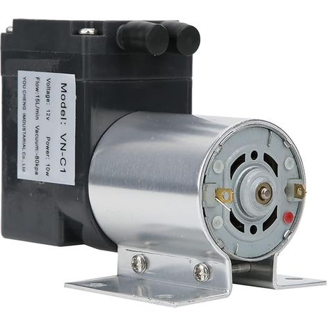 Electric Vacuum Pump with Bracket, DC12V/DC24V, 15L/min, -80 KPa, 10W (1/5)
