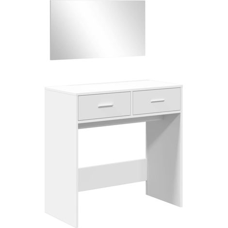 Maison Exclusive - Toeletta con Specchio Bianco 80x39x80 cm