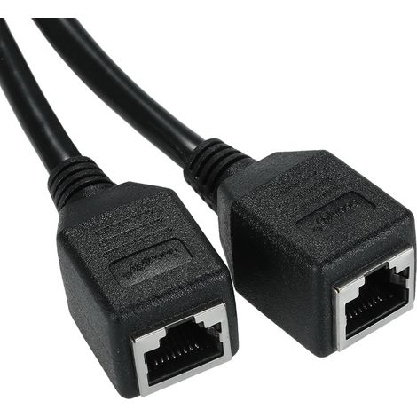 Câble adaptateur répartiteur de réseau RJ45, séparateurs mâles à 2 femelles, port de prise LAN pour Ethernet Super catégorie 5, Ethernet 6 (1/5)