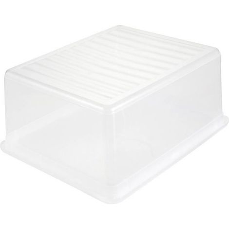 Boîte De Rangement - PP Transparent - Fermeture Coulissante Latérale - Empilable - 39,5 x 29,5 x 9,5 cm - 7 L - 1 Pièce (1/5)