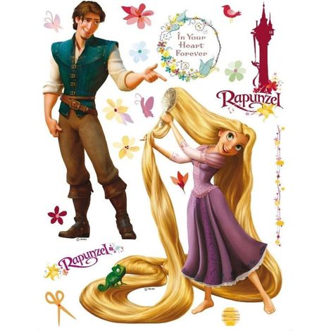 Sticker géant Princesse Raiponce Disney (1/5)