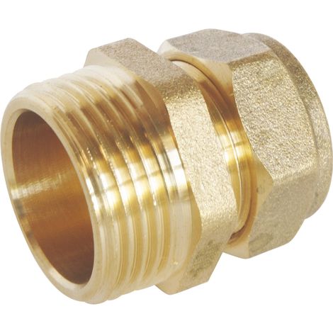 Raccord à compression laiton TC 16 - Mâle 15/21 (1/5)