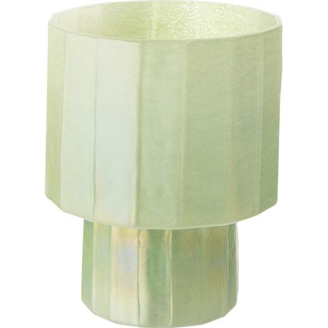 Photophore Design en Verre "Ann" 23cm Vert