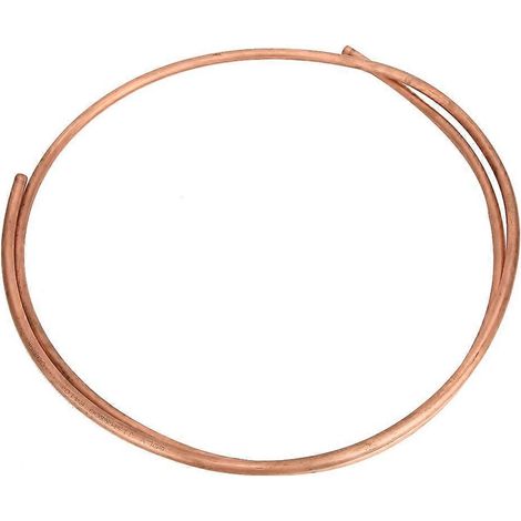 Tuyau en cuivre C1100 T2, flexible spiralé pour climatiseurs et réfrigérateurs, diamètre extérieur 9,5 mm / diamètre intérieur 7,9 mm