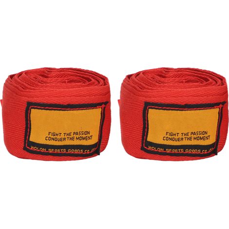 2 Bandes Coton Antitranspirantes pour Poignets, 3 Mètres (9,8 Pieds), Protège-Mains de Boxe et Sport, Sangles Absorbantes pour Entraînement (1/5)