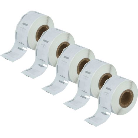 vhbw 5x Label Roll 12mm x 24mm (1000 Label) compatible with Dymo LabelWriter SE300 Label Maker (1/4)