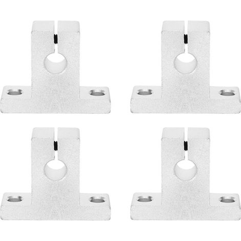 Support De Fixation - Alliage D Aluminium - Pour Rail Lineaire Et Arbre Vertical - 4 Pieces (1/5)