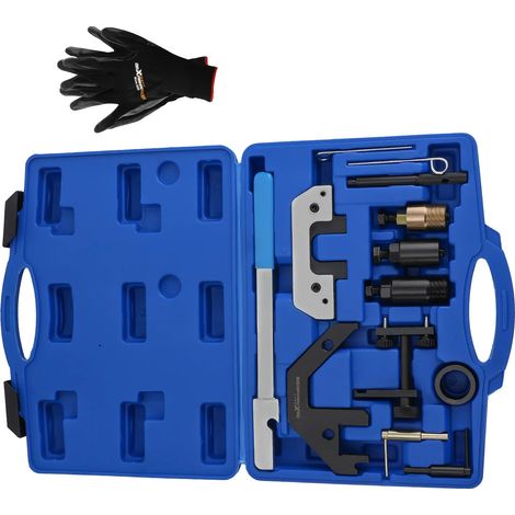 Kit de herramientas para la sincronización del motor, juego de 13 piezas, material de acero, compatible con M41, M51, M47 y M57, sincronización precisa del árbol de levas, estuche de transporte compac (1/5)