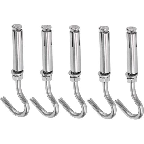Crochet d'extension M8 en acier inoxydable 304, résistant à l'usure et à la corrosion, anti-rouille, pour ouverture et fixation (1/5)