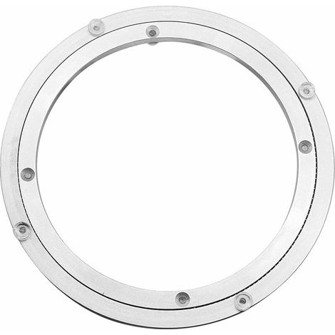 Heavy Duty Aluminum Alloy Round Smooth Dining Table Turntable - 12" (1/5)