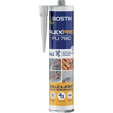 Mastic colle polyuréthane FLEX-PRO P790 à technologie avancée 4 en 1 excellente élasticité int-extérieur noir 12x300ml - BOSTIK SA