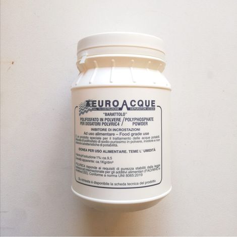 Polifosfato in polvere inibitore di incrostazioni da 1kg (1/2)