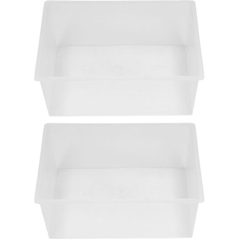 Lot de 2 grands réservoirs transparents en ABS pour bacs d'évier expérience laboratoire (1/5)