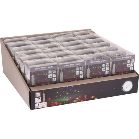 80 MICROLED MULTICOLOR CASCATA A BATTERIE CON 8 GIOCHI DI LUCE (1/3)