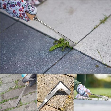 2pcs Désherbeur Manuel,Outil de Désherbage en Acier Inoxydable,Weeder de Jardin,Fourche de Jardinage,Désherbeur à Racines,avec Manche Ergonomique en Bois Naturel,pour Désherber Votre Jardin,Creuser