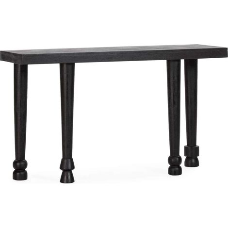 Consola modelo Isla acabado madera de mango negro, 76cm(alto) 130cm(ancho) 40cm(largo) (1/5)