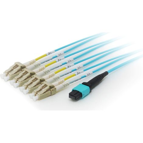 mtp/lc patch cord om4 8 fibres m/m 3m trunk optical fibre cable