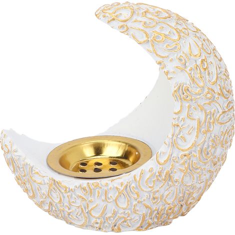 Porte-encens blanc élégant pour spa, support multifonction pour bougies décoratives salon. (1/5)