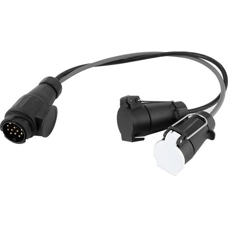 Câble adaptateur pour prise de remorque 13 broches vers 7 broches N&S pour prise de caravane (1/5)