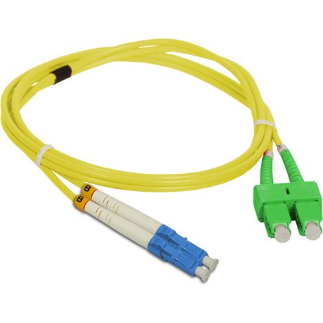 Cavo patch SM SC/APC-LC duplex 9/125 5,0 m alantec