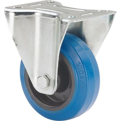 rueda fija 121-160-2 poliamix-goma azul superelast.rodillos