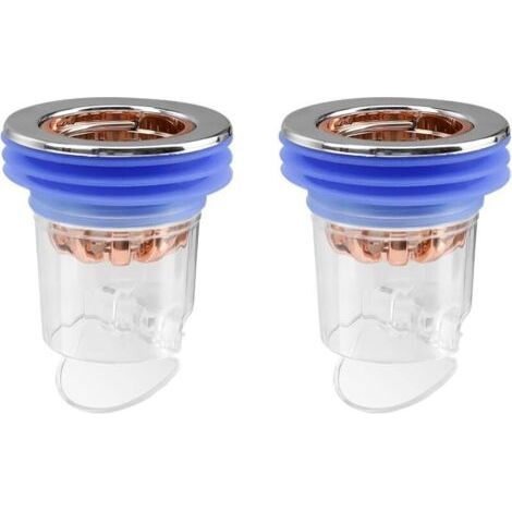 QORVA-Valve anti-odeur, 2 pièces bouchon de douche anti-odeur, bouchon de douche anti-odeur pour sol de douche, noyau désodorisant pour balcon, siphon de sol de cuisine et de salle de bain (1/4)