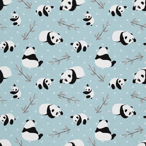 Tela Oxford decorativa para exteriores - Motivo de panda con ramas I DX458 (1/5)